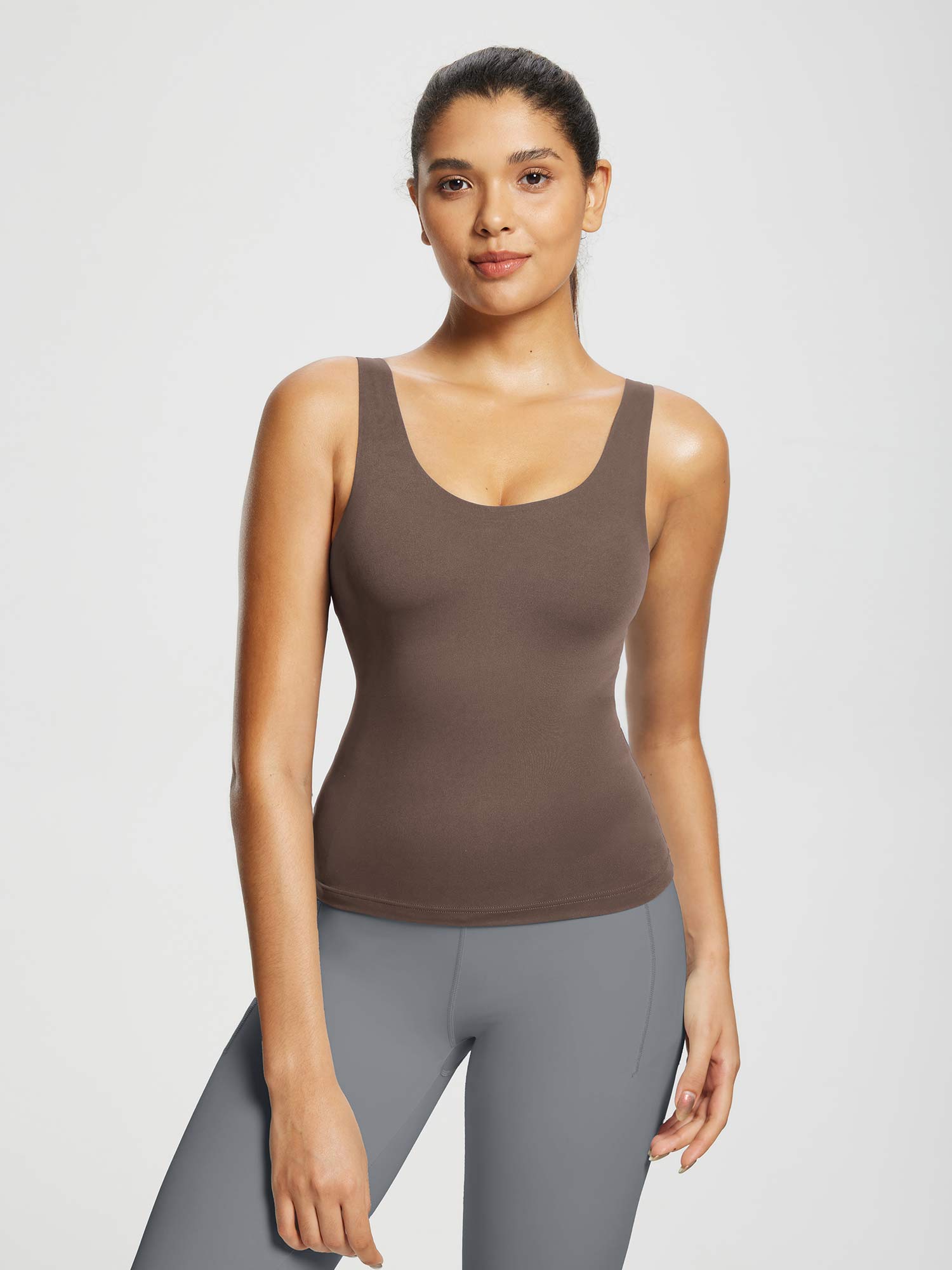 Freeleaf U-Back Built-In Padded Tank Top
