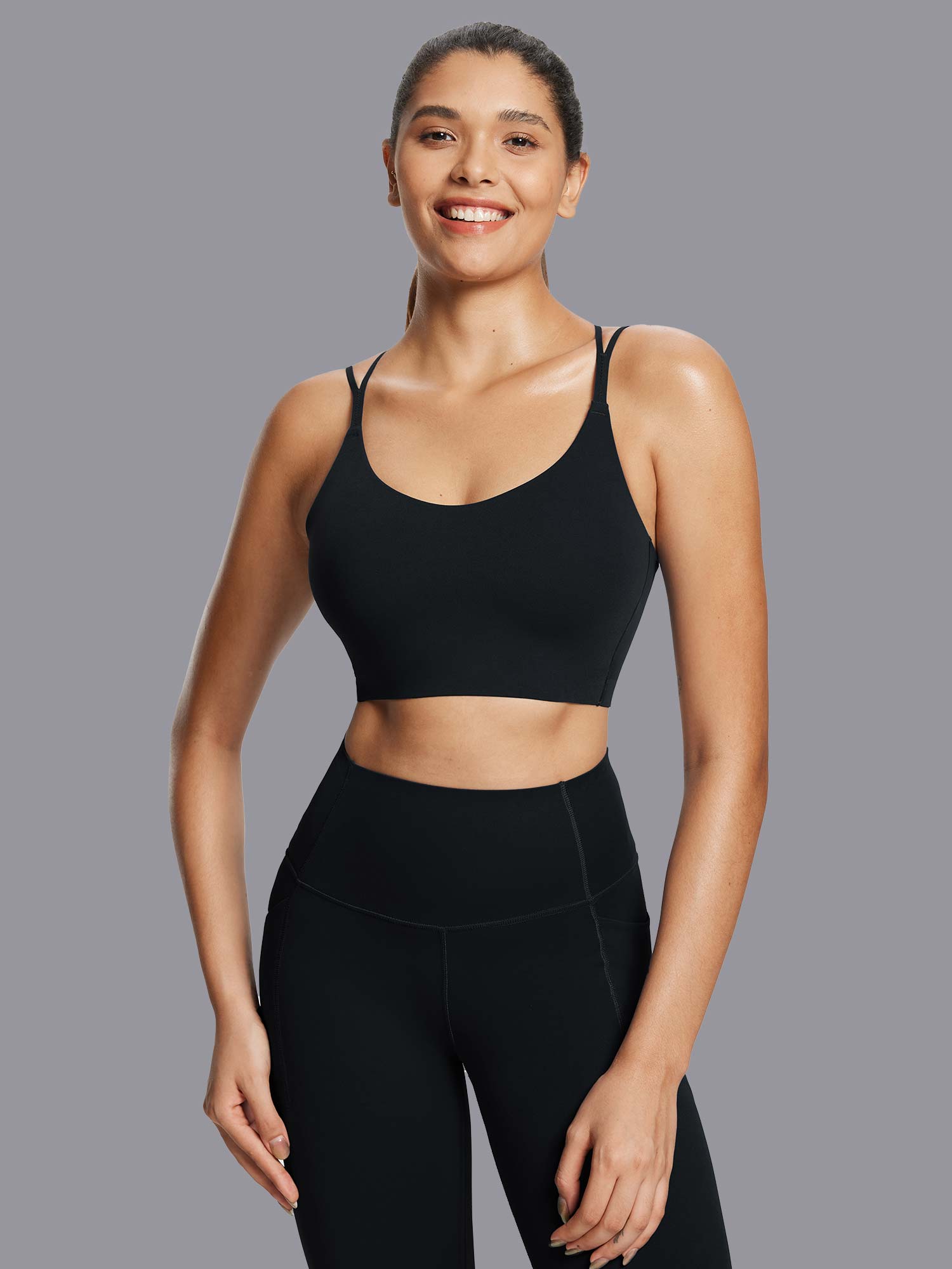 Everleaf Cross-Strap Low-Impact Sports Bra