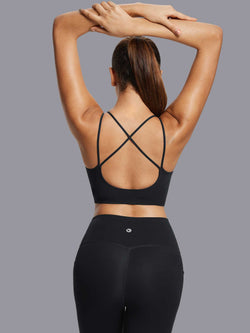 Image of Everleaf Cross-Strap Low-Impact Sports Bra