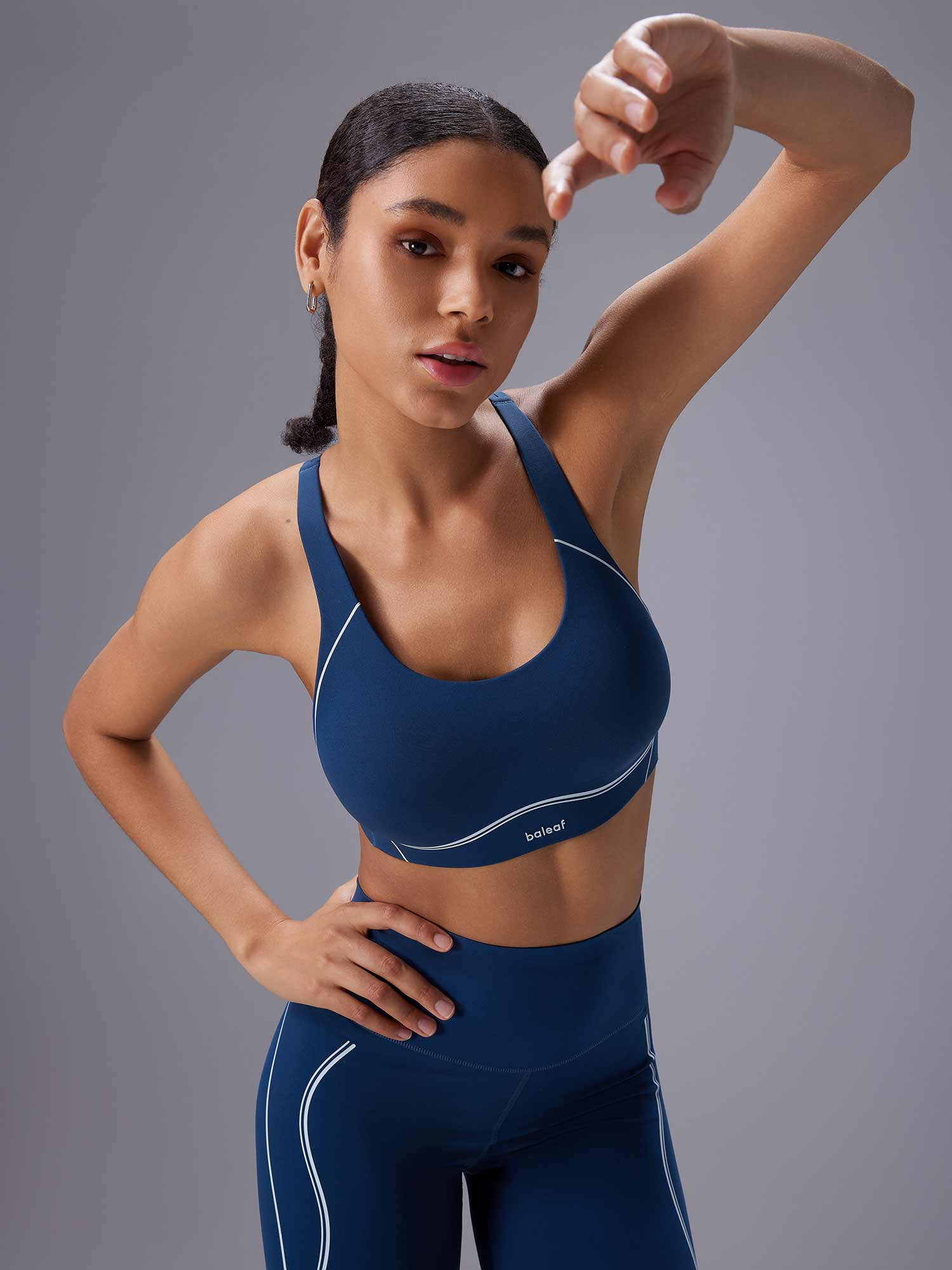 Set: Pleated Skirt & Printed Spaghetti Strap Sports Bra