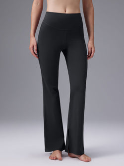 Image of Freeleaf Cozy Fleece High-Waist Flare Pocket Pants