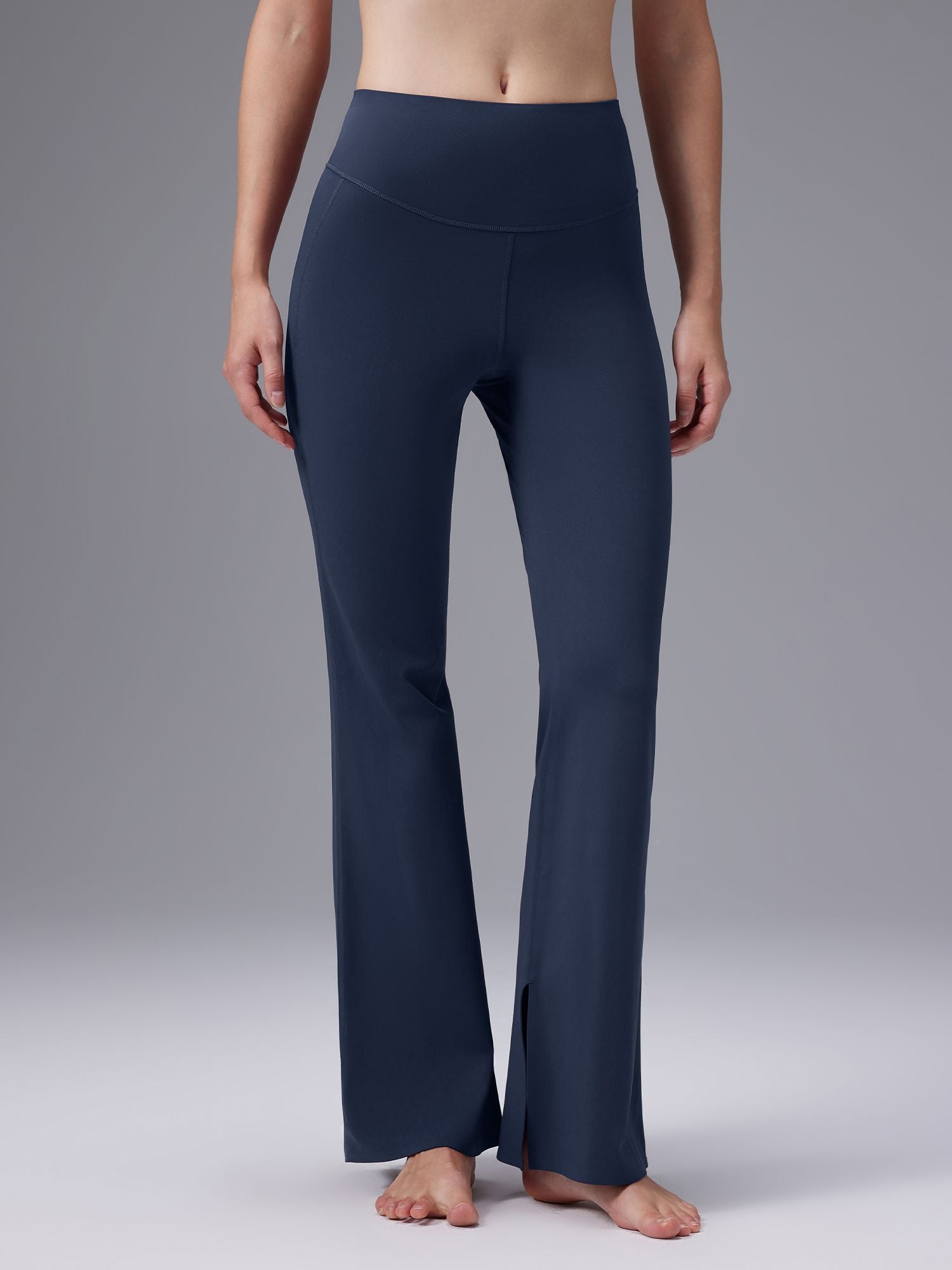 Freeleaf Cozy Fleece High-Waist Flare Pocket Pants