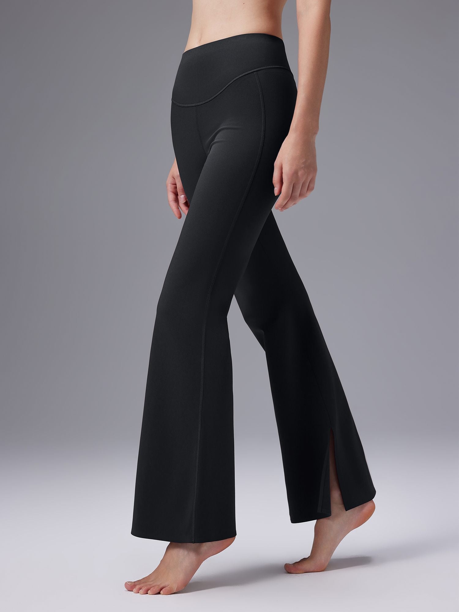 Freeleaf Cozy Fleece High-Waist Flare Pocket Pants