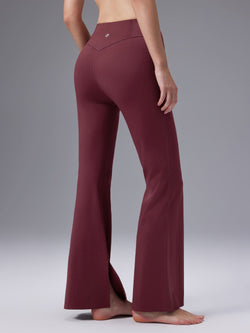Image of Freeleaf Cozy Fleece High-Waist Flare Pocket Pants
