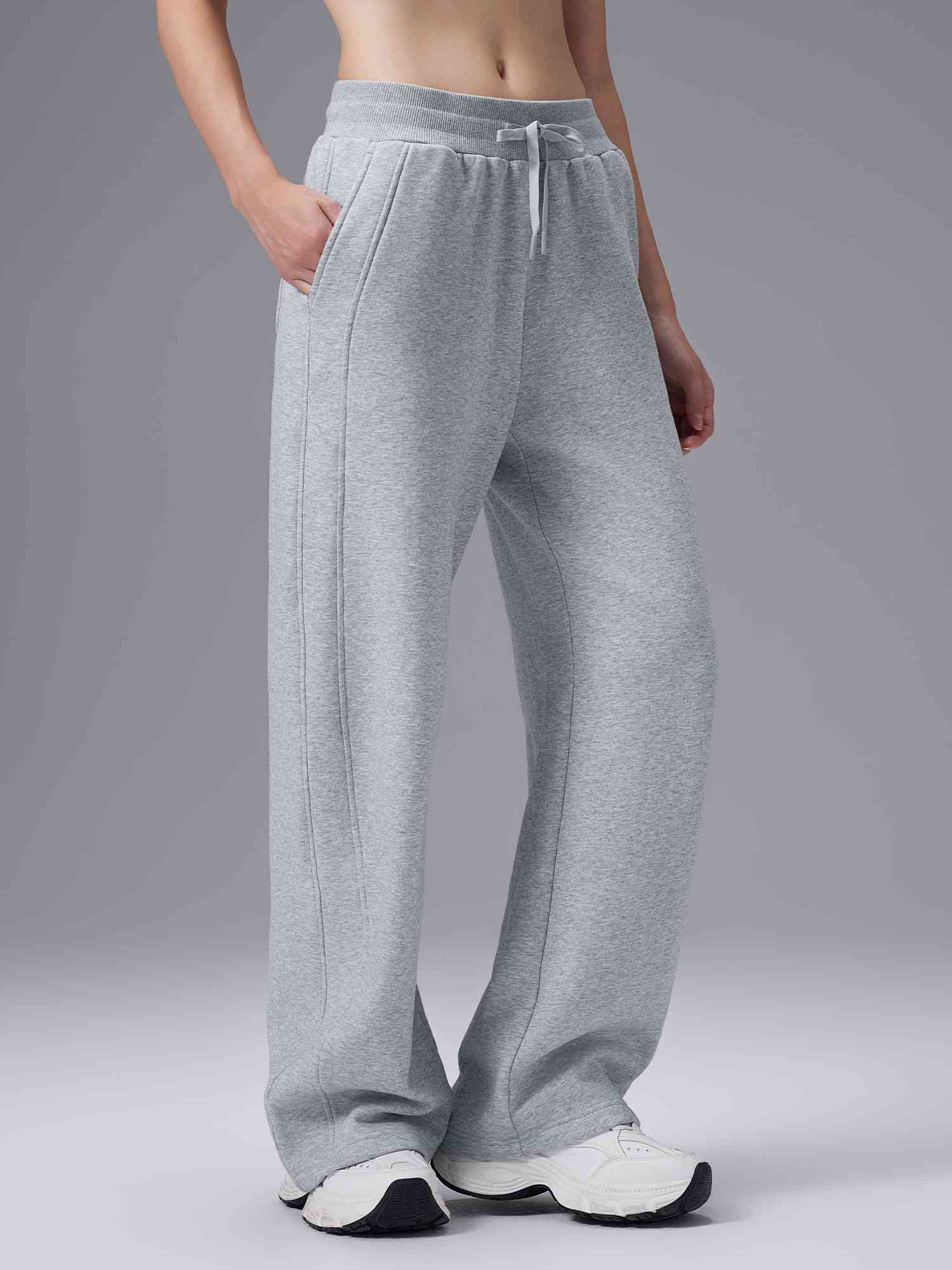 Cozy Fleece Wide-Leg Pants